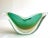 Barovier & Toso Mid Century Modernist Murano Art Glass Pistachio Green Gold Leaf Fleck Bullicante Winged Crescent Sommerso Bowl Vase For Sale In Kansas City - Image 6 of 13