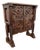 Early 20th Century Rare Spanish Carved Walnut Sideboard With Geometric Panels and Spiral Columns For Sale