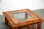 Walnut Burl and Glass Coffee Table, 1989 For Sale - Image 9 of 12
