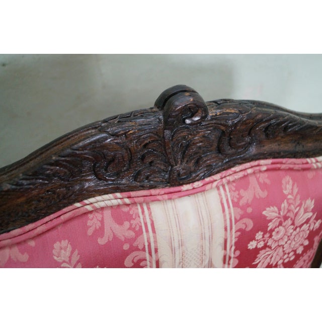 French Country Walnut Dining Chairs - Set of 6 For Sale In Philadelphia - Image 6 of 10