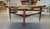 A stunning Scandinavian exotic wood guitar pick shaped cocktail table. Beautifully made with mortise and tenon detail and...