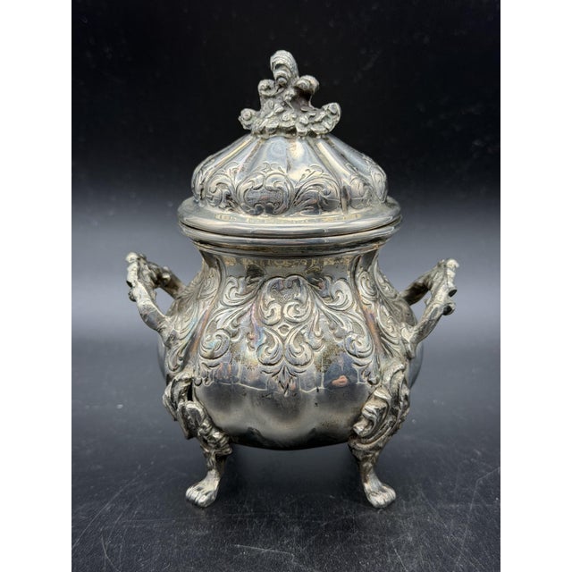 800 Silver Sugar Bowl, 1890s For Sale - Image 13 of 13