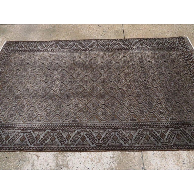 Early 20th Century Galerie Shabab Collection Early 20th Century Persian Baluch Rug For Sale - Image 5 of 6