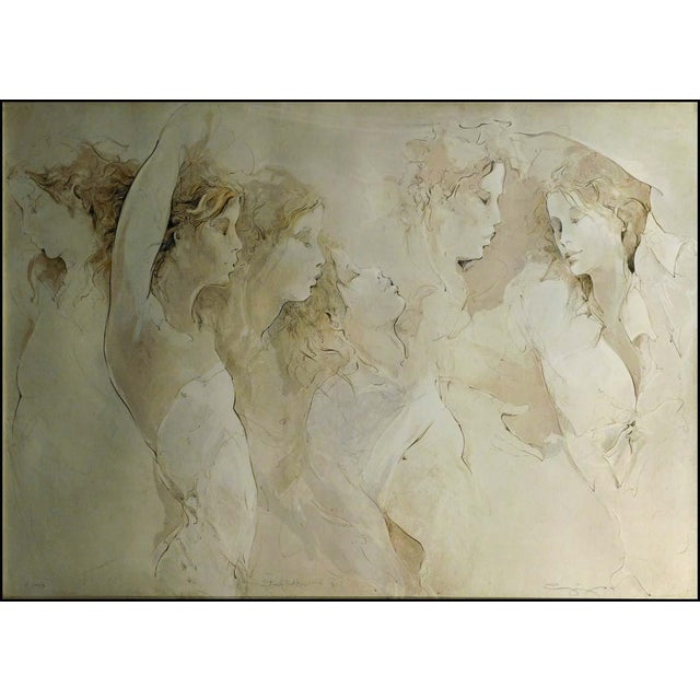 "Strefichter" by Jurgen Gorg Original Limited Edition Etching on Paper Hand signed &titled by the artist Image Size: 28" x...