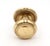 Traditional style round cabinet or drawer knob made of polished brass with a rope design. The original mounting screws are...