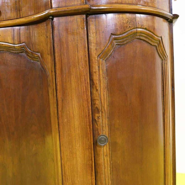 2000 - 2009 Wood Credenza with 3 Shaped Doors For Sale - Image 5 of 18