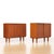1960s Pair of Danish Modern Slim Teak Sideboard Cabinets Attributed Kai Kristiansen For Sale - Image 4 of 14