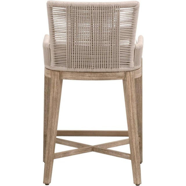2020s Essentials For Living Overlay Fabric Counter Stool For Sale - Image 5 of 7