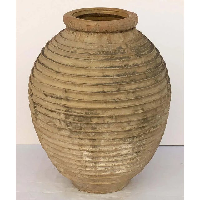 Gray Large Greek Garden Urn or Oil Jar For Sale - Image 8 of 11