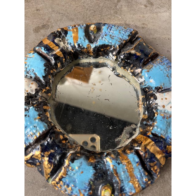 Vintage Ceramic Mirrors, 1950, Set of 2 For Sale - Image 18 of 18