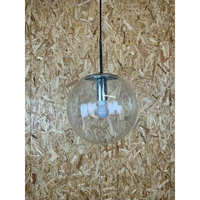 Mid-Century Modern Space Age Globe Ball Ceiling Lamp from Limburg, 1960s For Sale - Image 3 of 9