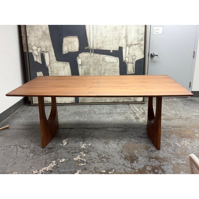 Mid-Century Modern Rove Concepts Arco Extension Walnut Dining Table For Sale - Image 3 of 12