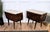 Mid-Century Modern Italian Wooden Nightstands with Marble Top, 1950s, Set of 2 For Sale - Image 10 of 11