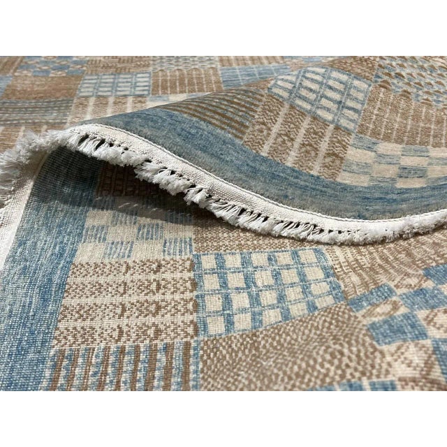 Hand-Knotted Modern Area Rug For Sale In Washington DC - Image 6 of 12