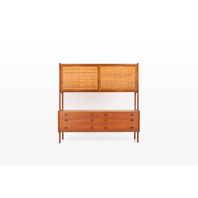 Model Ry20 Sideboard in Teak and Rattan by Hans J. Wegner for Ry Mobler, 1950s For Sale - Image 14 of 14