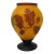 Vintage Teleflora Cameo Glass Vase - Galle-Style For Sale