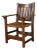 Gustav Stickley Antique Mission Oak Arts & Crafts Armchair With Rush Seat, Circa 1910 For Sale
