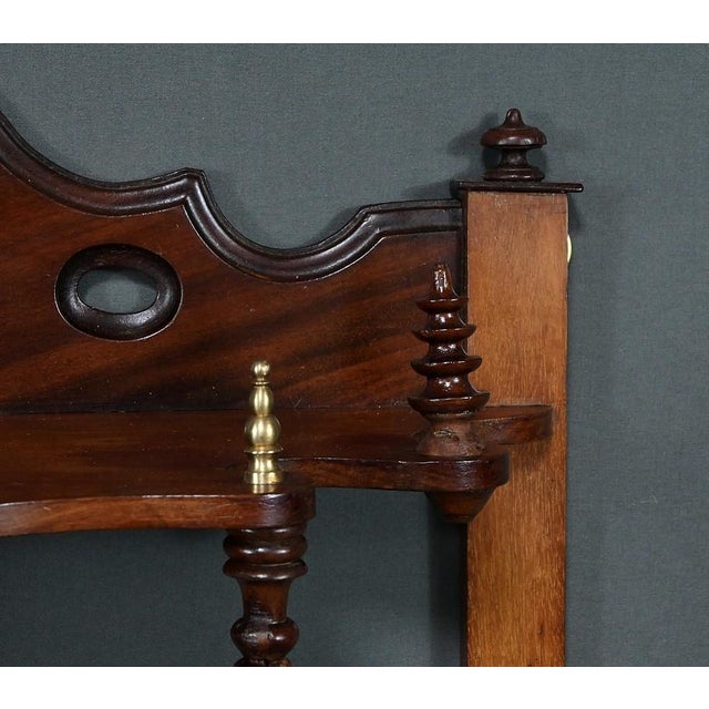 Louis-Philippe Mahogany Wall Shelf For Sale - Image 6 of 14