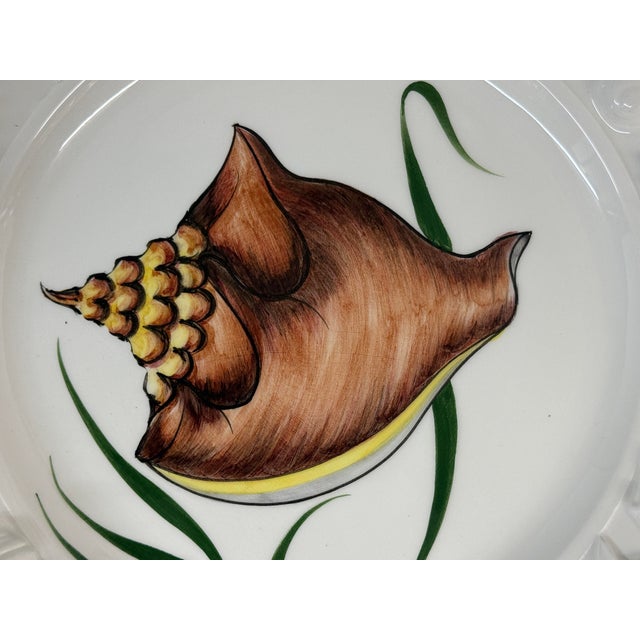 Este Ceramiche for Gump's Coastal Plates, Set of Four For Sale - Image 10 of 12