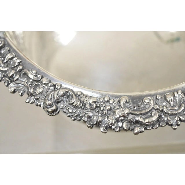 Metal Antique English Sheffield Sterling Silver Mounted Silver Plated Champagne Bottle Coaster For Sale - Image 7 of 12