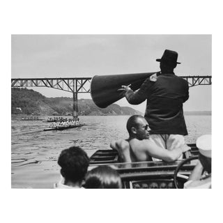 1935 Navy Crew Practices on the Hudson River Photograph For Sale