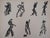 Henri Michaux (1899-1984) Letterism, Ten Figures Original color lithograph On wove paper, 24 x 31 cm (approx. 9 x 12...