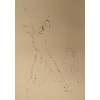Leonor Fini, The Astrologer, Nude, Original Signed Engraving For Sale