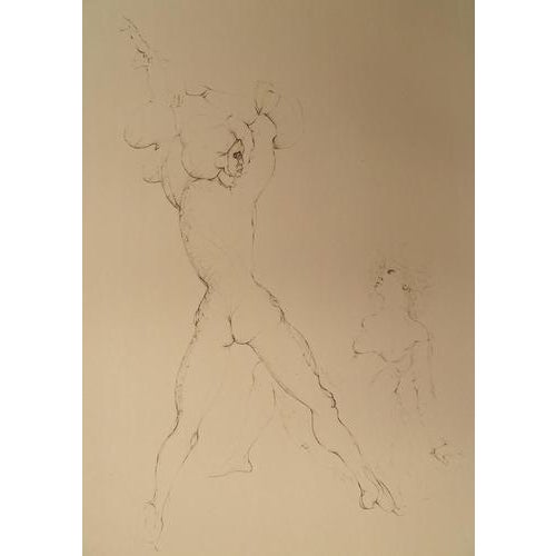 Leonor Fini, The Astrologer, Nude, Original Signed Engraving For Sale