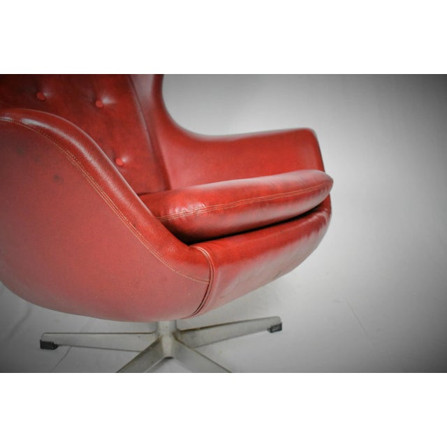 Leather Swivel Armchair from UP Závody, 1965 For Sale - Image 4 of 12