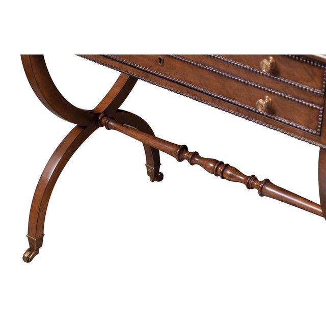 2020s Maitland-Smith Sewing Table For Sale - Image 5 of 9