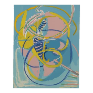 1960s Mid Century Modern Andre Lanskoy Abstract Signed, Limited Edition Print
