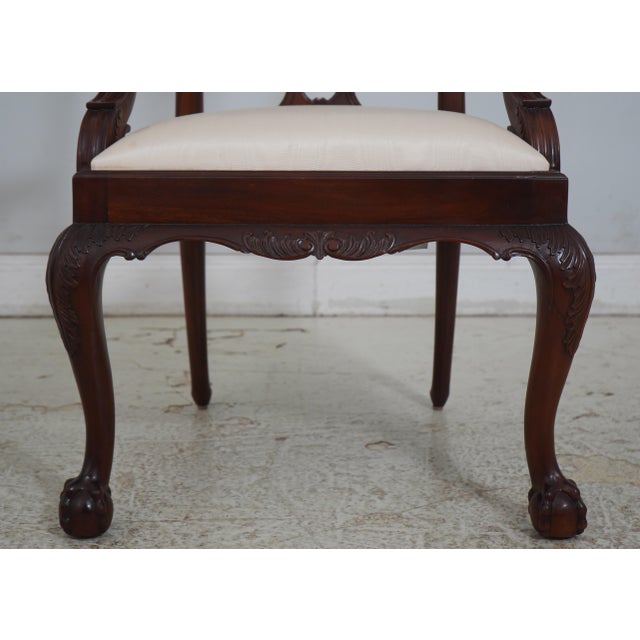 Set of 8 Maitland Smith Mahogany Philadelphia Dining Chairs For Sale In Philadelphia - Image 6 of 18
