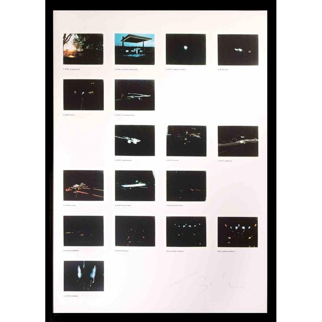 Night Driver is a contemporary artwork realized by Mario Schifano in the 1970s. Hand-signed and titled on the lower...