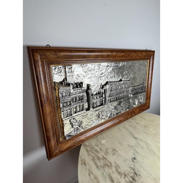 Large Silver Bas Relief of St. Mark's Square, Venice, 1980s For Sale - Image 13 of 18
