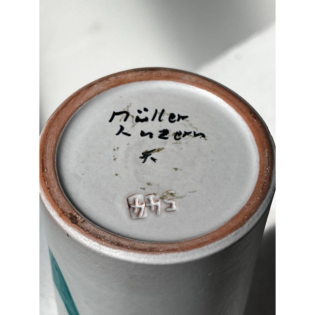 Mid 20th Century Vintage Müller Lucerne Studio Pottery Vase - Mid-Century Modern Swiss Ceramic For Sale - Image 5 of 9