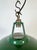 Mid-Century Modern Industrial Green Enamel Factory Pendant Lamp, 1960s For Sale - Image 3 of 18