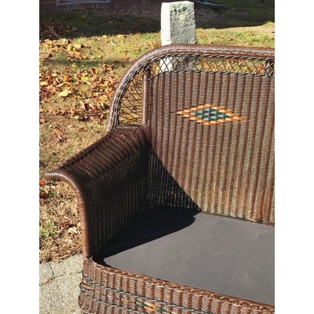 1920s Antique Brown Wicker Set - 3 Pieces For Sale - Image 5 of 11