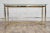 Labarge Vintage Mid Century Hollywood Regency Labarge Style Brass and Glass Hall Table For Sale - Image 4 of 10