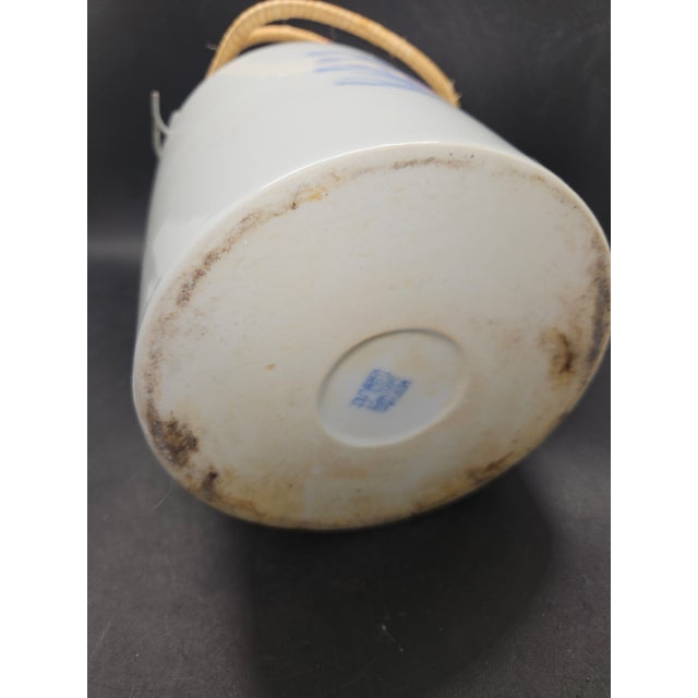 Vintage Chinese Blue and White Porcelain Teapot For Sale In Washington DC - Image 6 of 6