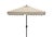 Elegant Valance 7.5 Ft Square Umbrella, Beige With White Trim For Sale In Philadelphia - Image 6 of 6