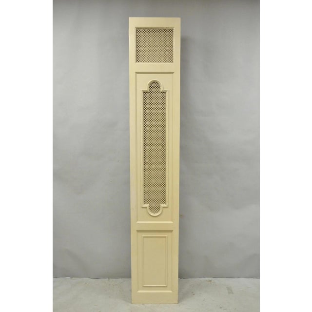 Hollywood Regency Vintage LRG Hollywood Regency 92" Tall 6 Panel Bone Lacquer Room Divider Screen For Sale - Image 3 of 18
