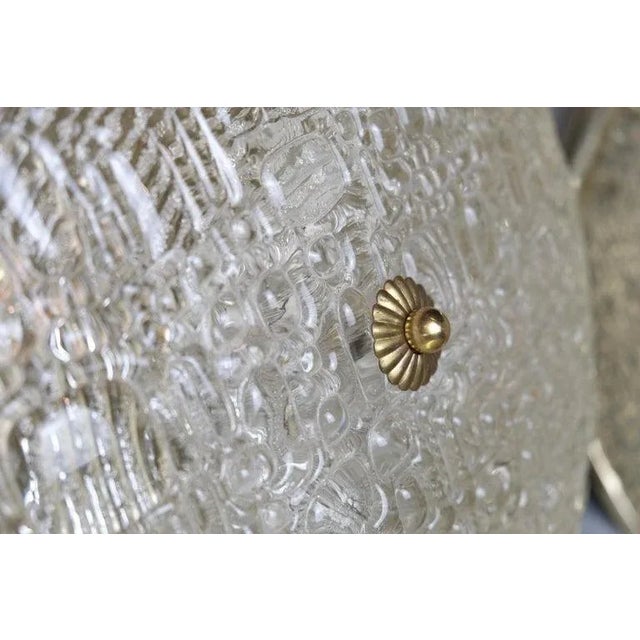 French Round Disk Wall Sconces or Ceiling Lights - A Pair For Sale - Image 4 of 7