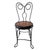 Victorian Circa 1910 American Victorian Child's Twisted Wire Chair With Original Wood Seat For Sale - Image 3 of 11
