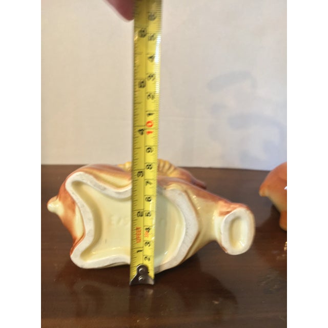 1960s Mid Century Usa Pottery Gazelle Planter Vases - a Pair For Sale - Image 9 of 10