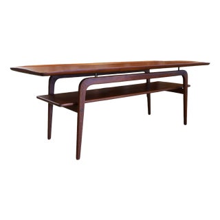 Vintage Teak Coffee Table by Arne Hovmand Olsen, 1960s For Sale
