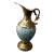 1970s Solid Brass Enamel Pitcher Vase Made in Holland For Sale