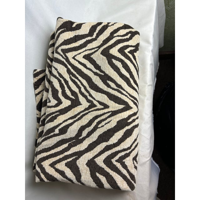 This Clarence House textile in zebra print could be used in a multitude of ways. Use it as a throw, sew it into pillow...