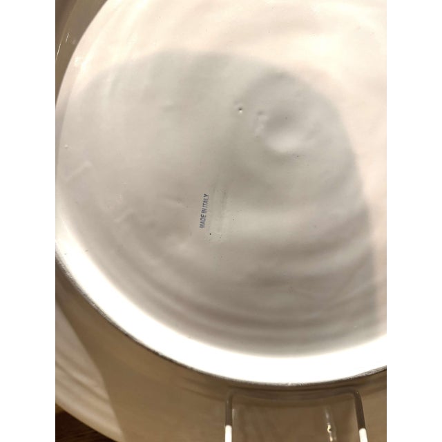 Mid-Century Italian Deruta Style Hand-Painted Faience Harvest Charger For Sale - Image 10 of 10