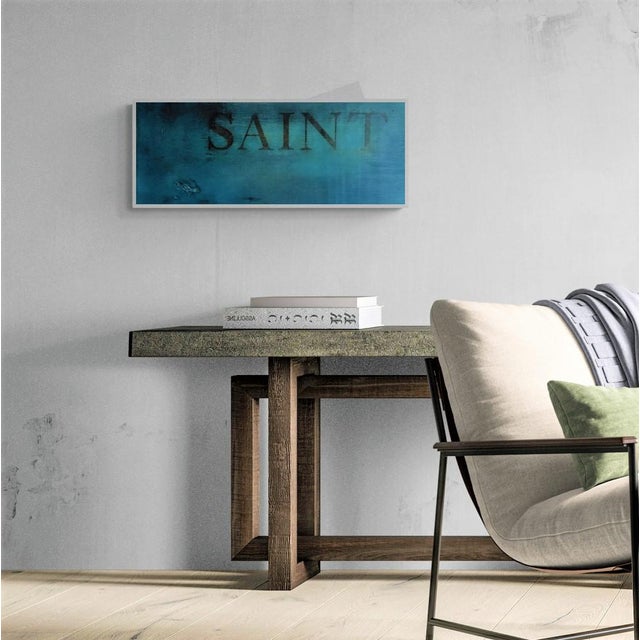 A very unique piece created with a reclaimed thick plank of 100-year old Louisiana Barge Board. This piece is aniline dyed...