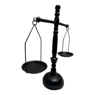 Large Vintage Metal Scale Decor Object For Sale